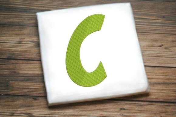 Alphabet Letter C Machine Embroidery Design
