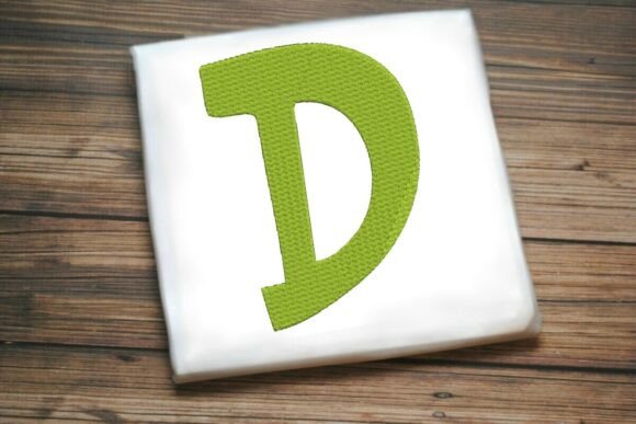 Alphabet Letter D Machine Embroidery Design