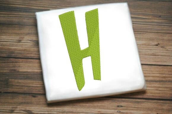 Alphabet Letter H Machine Embroidery Design