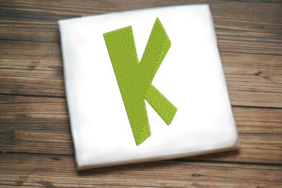 Alphabet Letter K Machine Embroidery Design