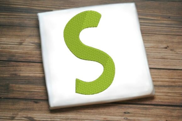 Alphabet Letter S Machine Embroidery Design