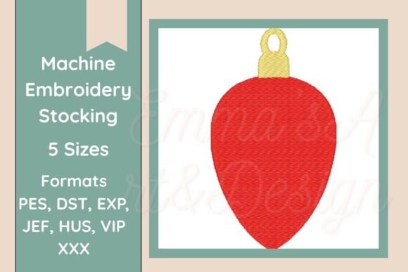 Bauble Machine Embroidery Design