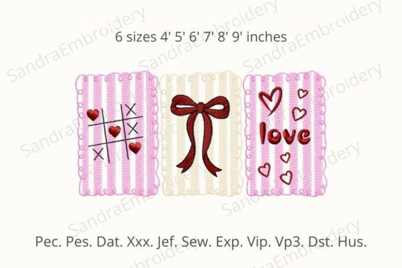 Coquette Love Valentines Day Embroidery