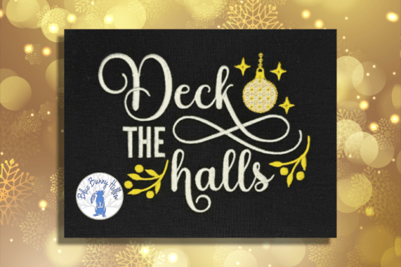 Deck the Halls Embroidery Design