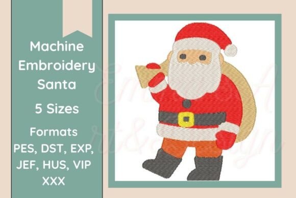 Father Christmas Machine Embroidery
