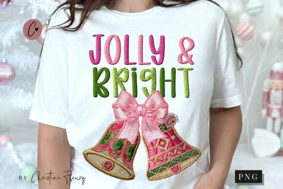 Faux Embroidery Jolly Bright PNG