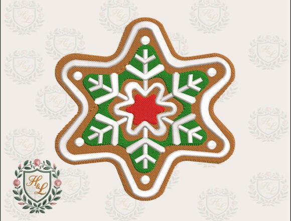 Snowflake Cookie Embroidery Files